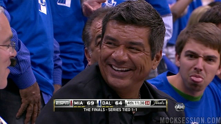 Mavericks Fan Sitting Behind George Lopez Speaks For All America